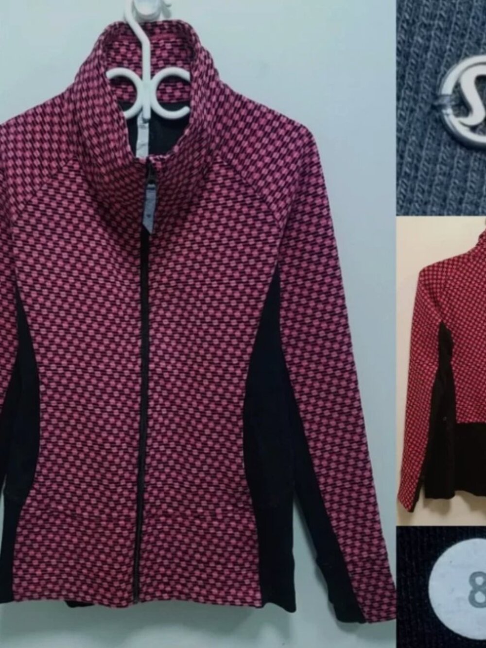 Lululemon Radiant Berry Rumble Jacket 8 Medium Sweater Women's Deep Dive Pink